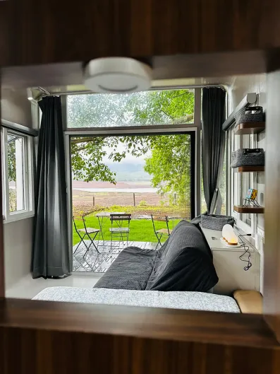 Cozy Waterfront Tiny Home With Deck, Near Panshet